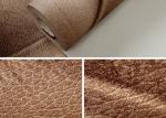 Luxury Grey European Style Wallpaper , 3D Effect Leather Pattern Wallpaper