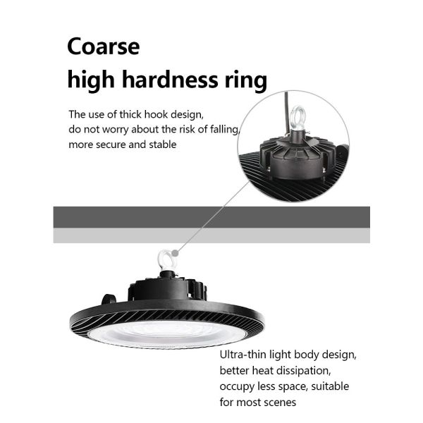 KCD PC Cover High Lumen Super Bright Explosion Proof Gymnasium Warehouse IP65 LED Linear High Bay Light