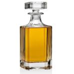 Clear Industrial Beverage Decanter for Unique Shape Crystal Glass Whisky