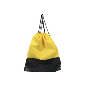 Wholesale Black Yellow Small Cinch Sack 210D Poly Drawstring Cinch Sack from china suppliers