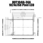 10.4 Inch IPS Resistive Touch 1024x768 Wide Temperature TFT Display Panel For