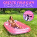 Inflatable Tanning Pool Lounger Float, Sun Tan Tub Sunbathing Raft Floatie Toys