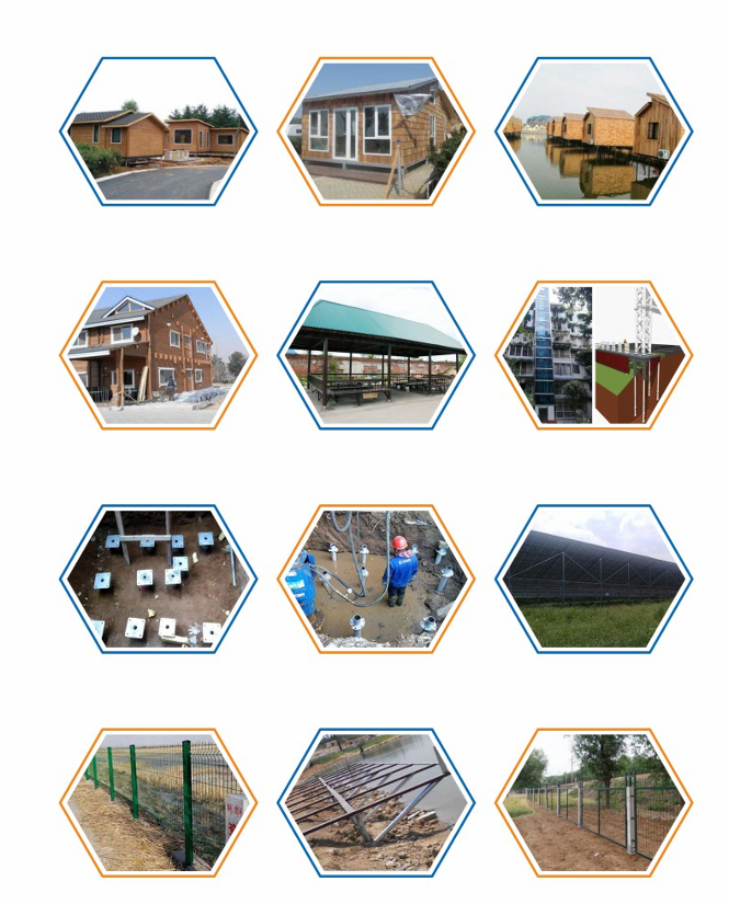 Prefabricated Galvanized Round Or Square,Tubular Or Bar Steel Shafts With Round Helix Plates