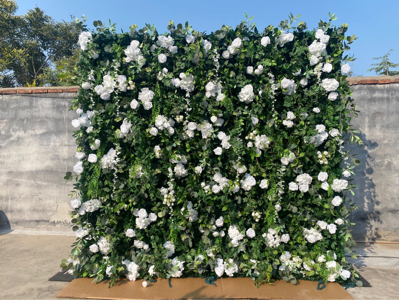 Customized Size Silk 3D Floral Cloth Wall Decor for Wedding Landscape or Mother's Day