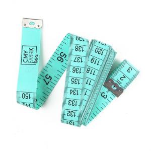 China Bright Green Flexible Vinyl Measuring Tape For Sewing Environmentally Friendly on sale