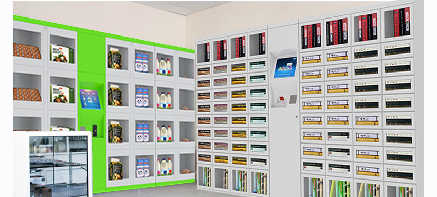 Remote Control Snack / Beverage Vending Lockers For Safety Supplies