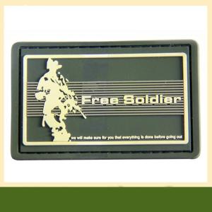 Wholesale 3D embossed badge durable customized pvc silicone rubber patches with logo from china suppliers