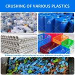 Double Shaft Waste Plastic Woven Bag Shredder Machine for Plastic Lumps