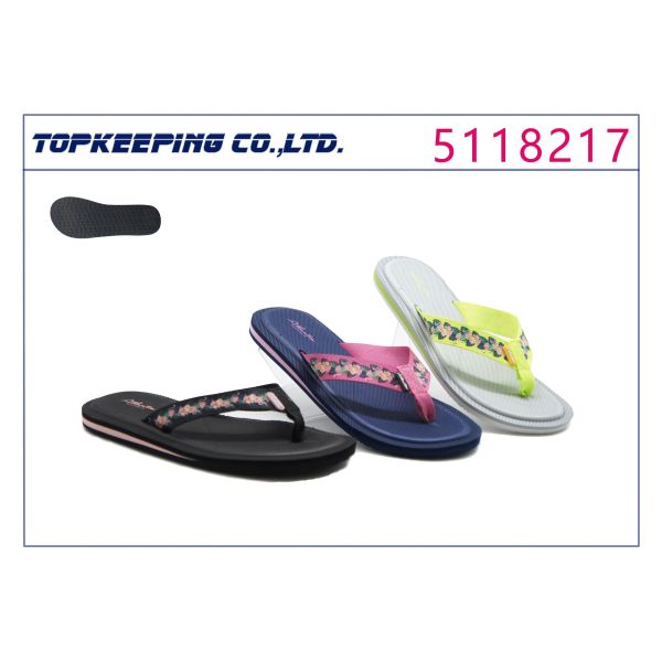 Custom Rubber Ladies Rubber Slipper EVA Classic Flip Flops For Woman