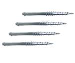 10 Inch Soil Anchor Screws , Hot Dip Galvanized Screw 3-4mm Thickness
