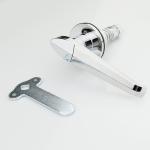 OEM Lockable Door Handles , Cabinet Drawer Lock Hardware 90 Degree Rotation