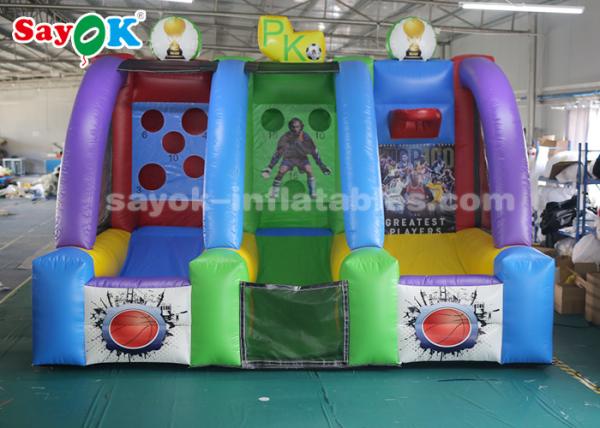 Inflatable Lawn Games Garden Inflatable Sports Games Shooting Basketball Hoop
