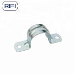 Electrical EMT Conduit Fittings 2 Hole Pipe Strap Galvanized Metal 4 Inch