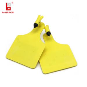 Wholesale TOP TPU Long Range 860MHZ Uhf Rfid Animal Ear Tag For Cow Calf Farm Tracking In yellow from china suppliers