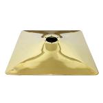 Gold Plated Titanium Square 500×500mm Barber Chair Base With Oil Pump Height