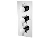 Polished Concealed Shower Mixer Featuring Ceramic Valve Type T8562