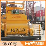 Double shafts concrete mixer design