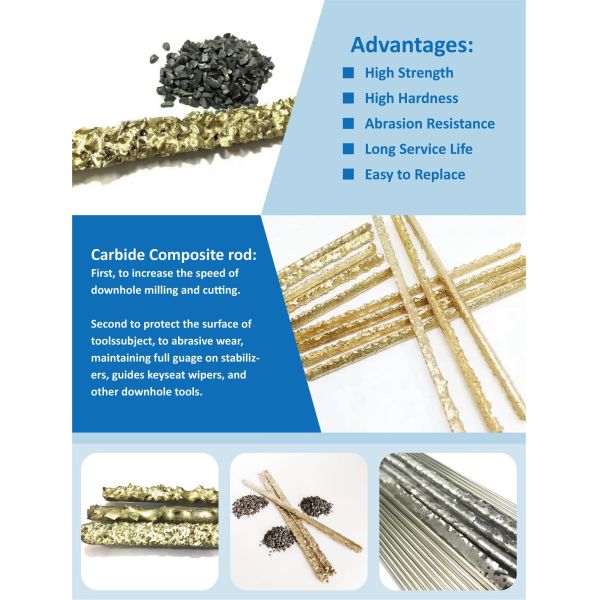 Customized Cutting Solutions Tungsten Carbide Particles Size 0.35-9mm With Carbide Grits 1.6-3.2mm