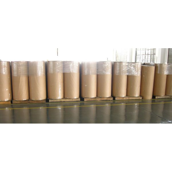 High Strength Acrylic Glue Plastic Film Roll , Bopp Jumbo Tape For Carton Package