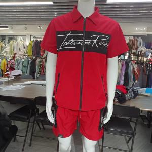 Wholesale Custom Logo Nylon Polyester Zip up Summer Jogging Suits Clothes Mens 2 Piece Sets Tracksuits Short Sets Manufacturer for Men from china suppliers
