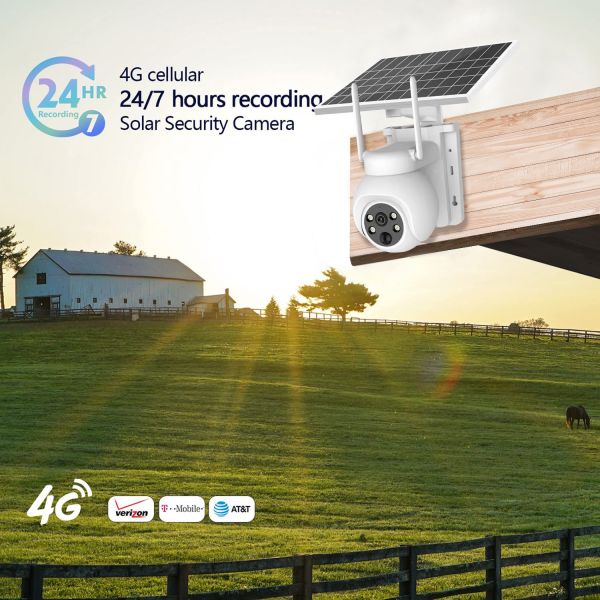 PIR Human Tracking Outdoor 1080P Solar Camera IP65 Waterproof High Definition