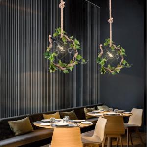 Wholesale Simulation Green Plant Pendant Lamps Creative Modern Simple Plant Hanging Light(WH-VP-147) from china suppliers