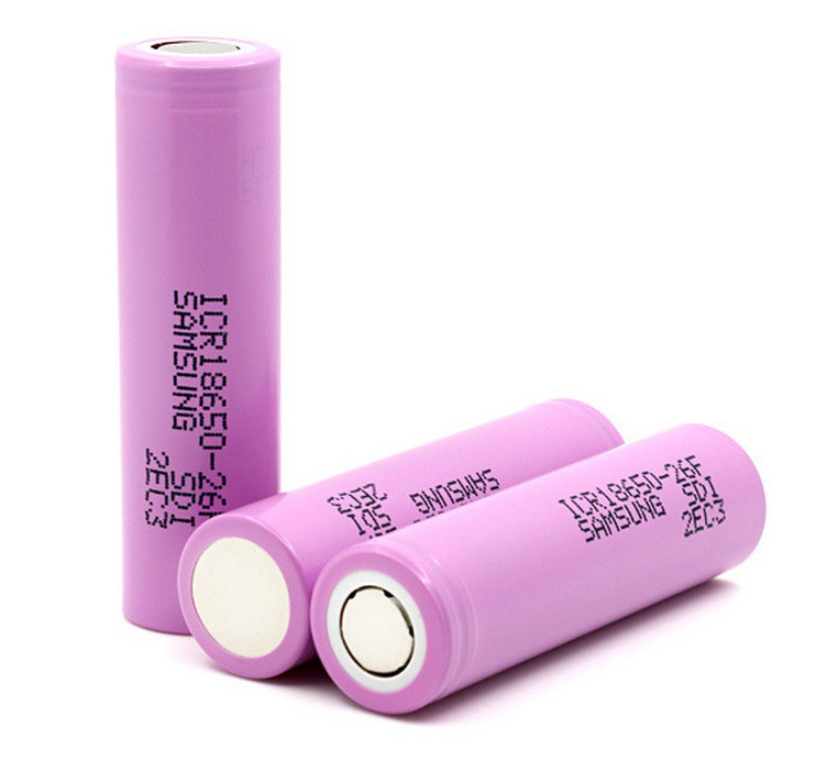 High Capacity Lithium Ion Cells / Samsung Li Ion Cells ICR18650-26F Lightweight
