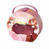Buy cheap Pink Snap Closure Birthday Gift Makeup Box Round With PU Handle from wholesalers