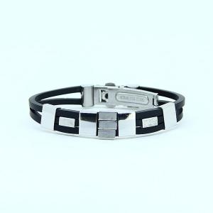 Wholesale Factory Direct Stainless Steel High Quality Silicone Bracelet Bangle LBI112 from china suppliers