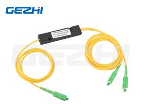 Wholesale OEM Fiber Optical Splitter , Singlemode SC/APC 1x2 PLC Splitter from china suppliers