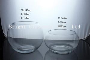 Wholesale cheap round glass fish tank wholesale, clear glass fish jar from china suppliers