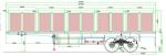 Heavy-Duty 3-Axle Van Semi-Trailer Side Wall Height 600-1500mm/Customized