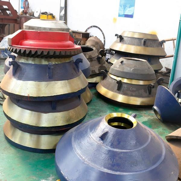 high manganese cone crusher bowl liner cone liner mantle and concave cone crusher spare parts