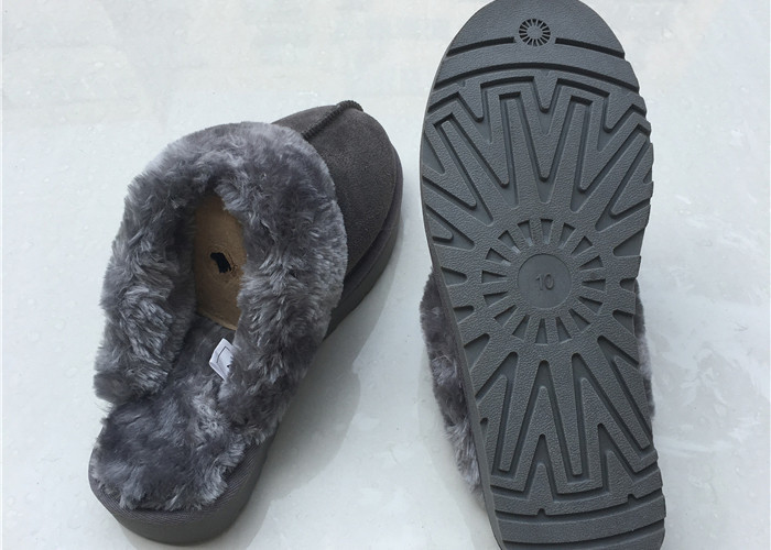 Lamb Fur Fuzzy Sheepskin House Slippers Winter Indoor For Keeping Warm