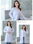 White Clinic Doctors Industrial Worker Uniform Medical Scrub Uniform For Women