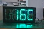 Outdoor Media Photo 12 Inch LED Time Temperature Panel Advertising Led Gas
