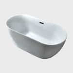Hydrotherapy Homestay Back To Wall Bathtubs Freestanding Matt White Customized