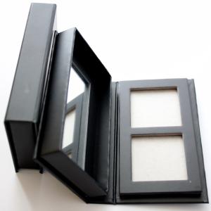Wholesale 36mm Baked Eyeshadow Palette 2 Pans Matte Black FSC Certificated from china suppliers