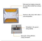 LED Square Solar Cast Aluminium Road Stud for Highway Road Cone Sign CE ISO9001