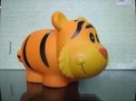 Cute Plastic Tiger Money Kids Piggy Banks 13.5cm Length X 10cm Height X 10cm