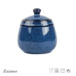 Reactive Glaze Ceramic Sugar Jar , Tea Coffee Sugar Pots 350ml Eco Friendly