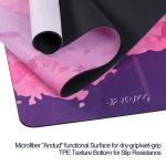 Custom Printed Yoga Floor Mat / Durable Multi Color Portable Yoga Mat