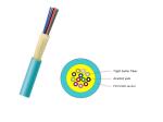FTTH Tight Buffer GJFJV Indoor Fiber Optic Cable 4 - 48 Core PVC LSZH Jacket