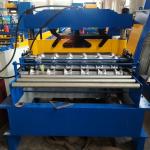 Hydraulic Crimping Curved Metal Roof Panel Roll Forming Machine 120 Degree