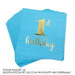 Baby'S Birthday Party Pink Paper Plate Napkin Cup Straw Tablecloth Decorative