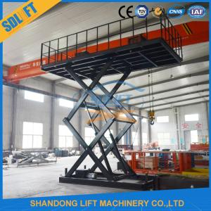 Wholesale Non Skid 2tons Stationary Hydraulic Scissor Lift For Cargo Warehouse from china suppliers