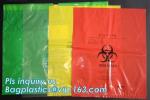 medical bag colorful infectious plastic disposable bags, Medical Consumables