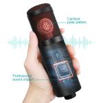 KTV Karaoke Xlr Condenser USB Recording Microphone For PC Laptop