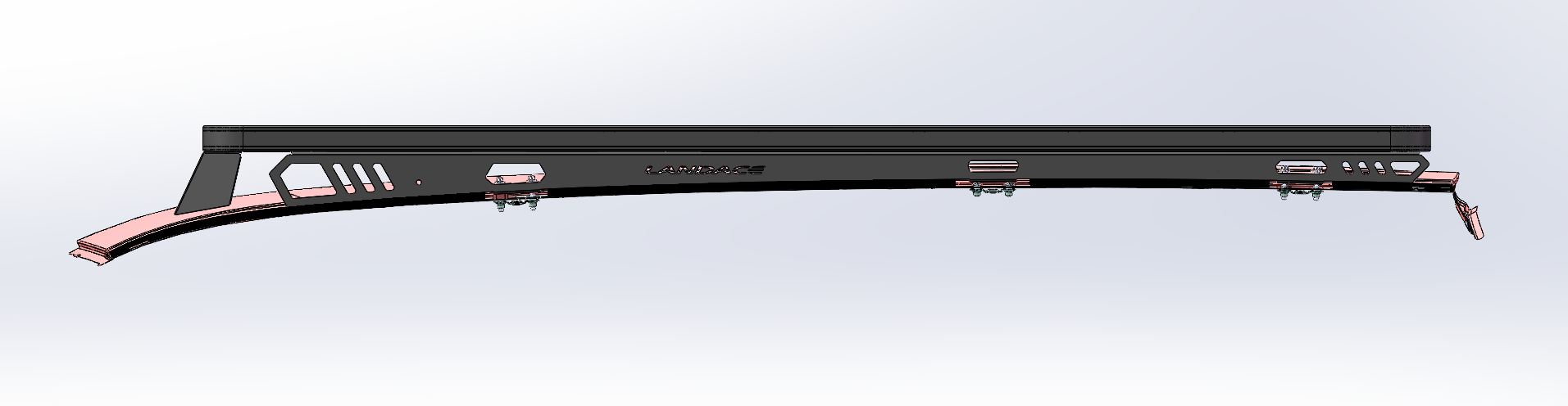 Universal Aluminum Alloy Solar Car Roof Racks for TOYOTA LAND CRUISER Prado 150 Black OEM