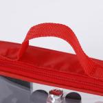 Eco - Friendly PVC Cosmetic Bag With Silk Screen Heat Transfer Printing